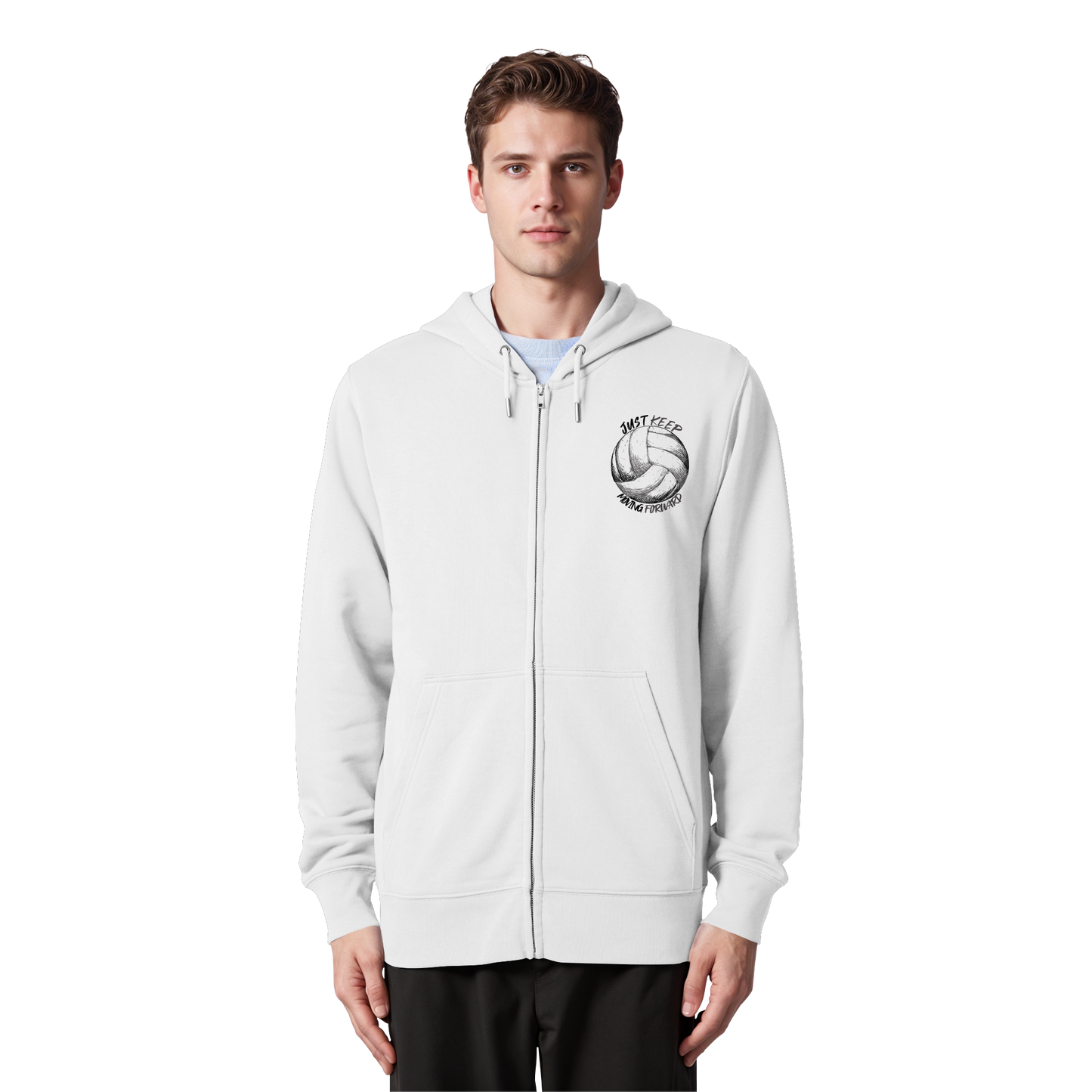 "Best Playmaker" White Organic Zipper