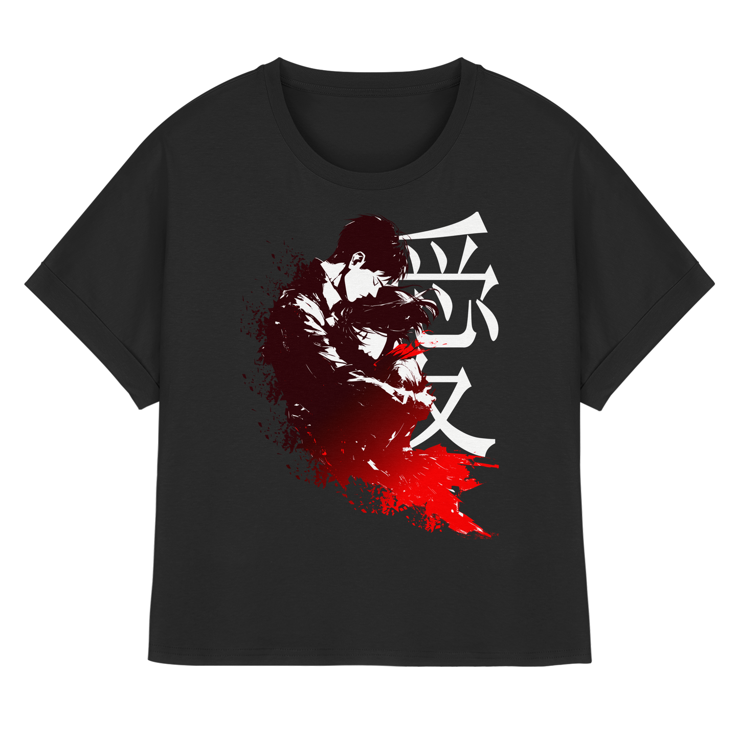 "Bound by Fate" Front Women Organic Rolled Sleeves Shirt