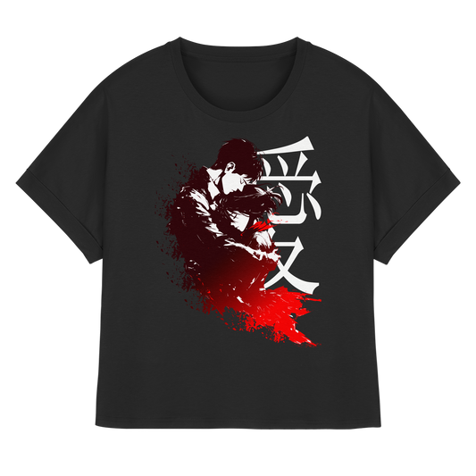 "Bound by Fate" Front Women Organic Rolled Sleeves Shirt