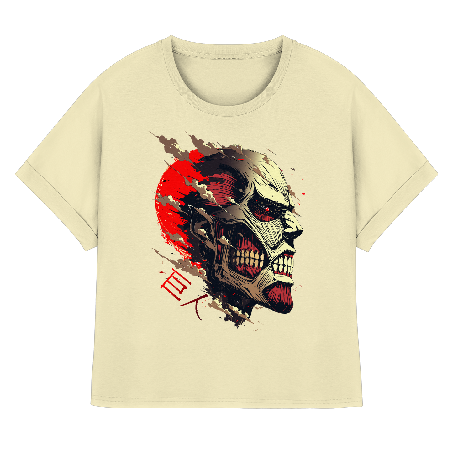 "Titan" Front Women Organic Rolled Sleeves Shirt