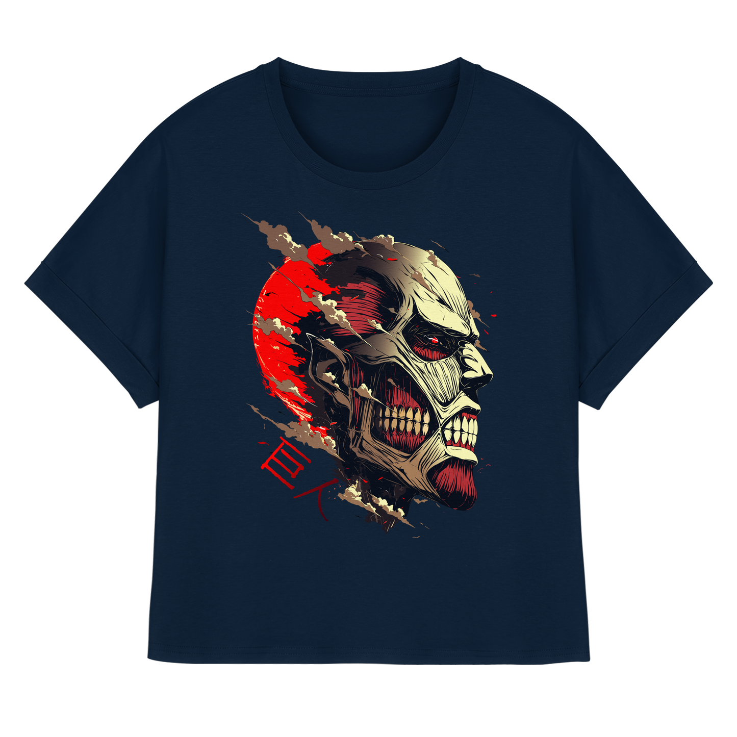 "Titan" Front Women Organic Rolled Sleeves Shirt