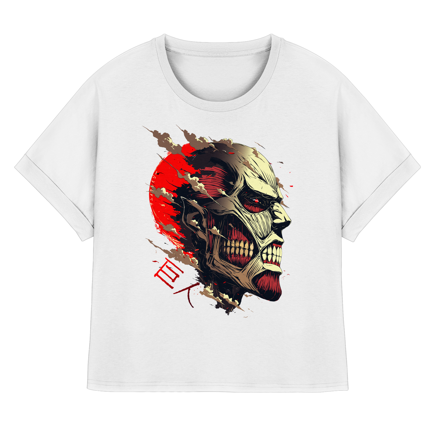 "Titan" Front Women Organic Rolled Sleeves Shirt