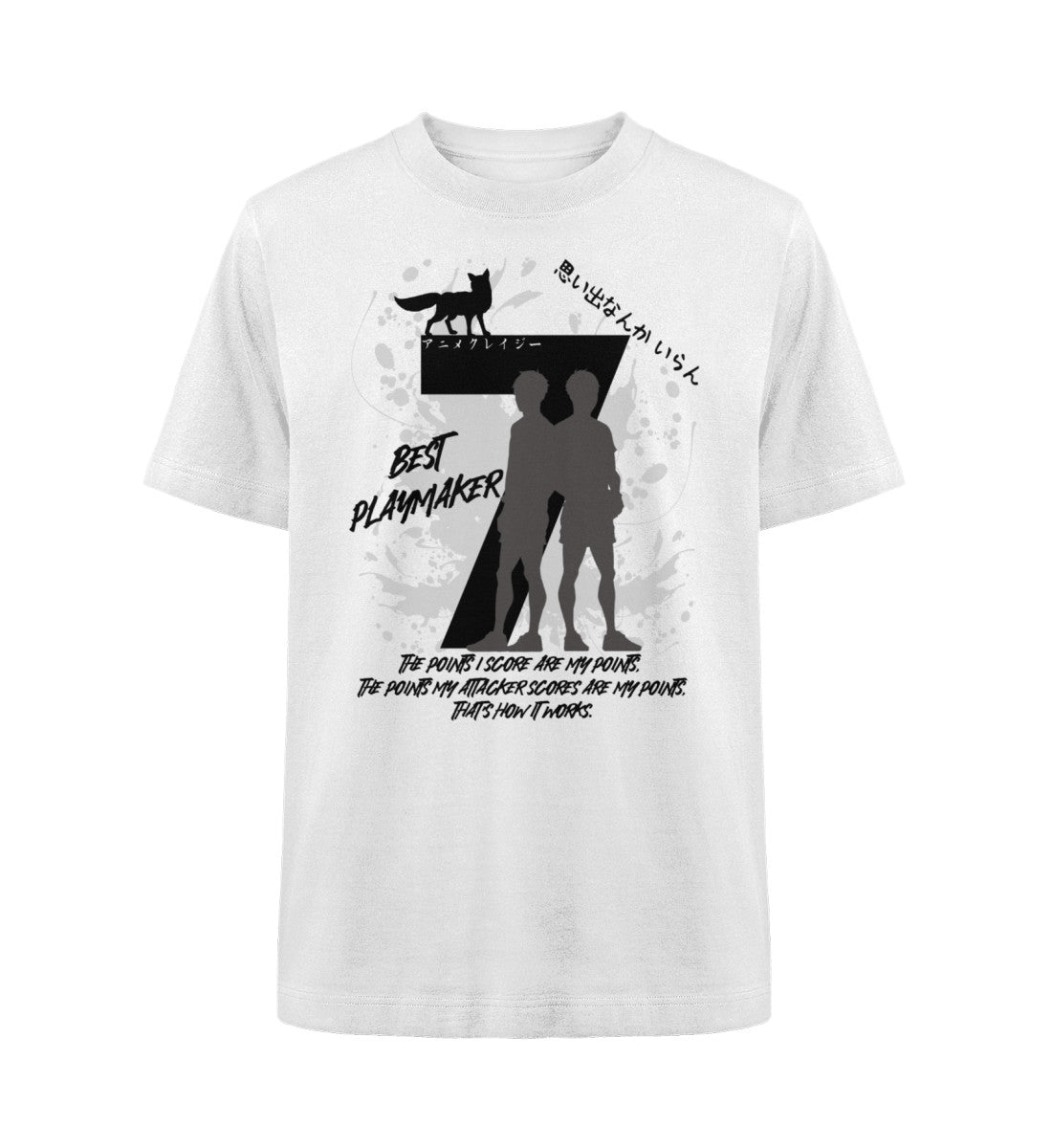 "Best Playmaker" Front Organic Heavy Oversized T-Shirt